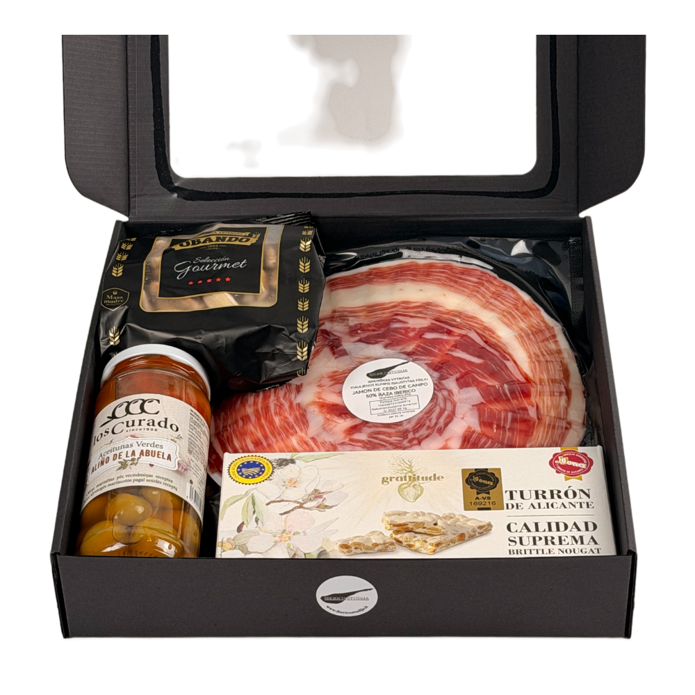 Gurmaniškas rinkinys dovanai 4 dalių de Cebo de Campo 50% Iberico