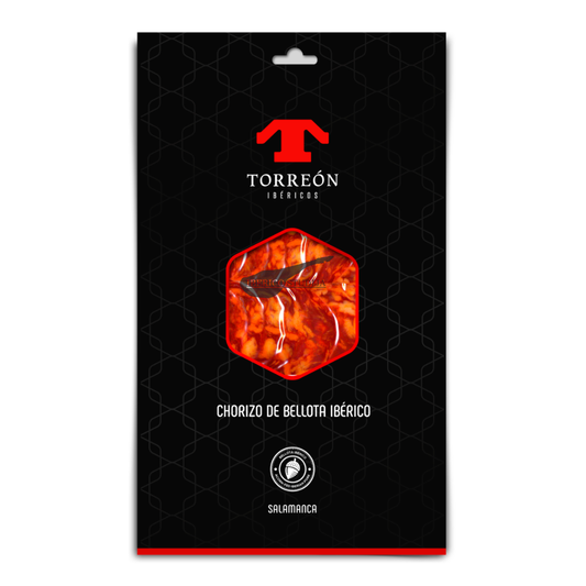 Pjaustyta dešra Torreón Chorizo de Bellota Ibérico 80 g. Premium pakelyje
