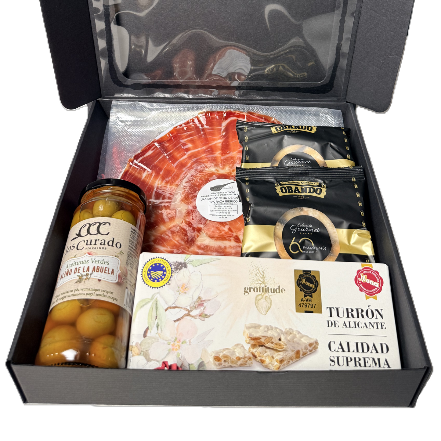 Gurmaniškas rinkinys dovanai 4 dalių de Cebo de Campo 50% Iberico