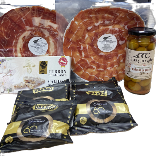 Gurmaniškas rinkinys dovanai 5 dalių Gran Reserva, de Cebo de Campo 50% Iberico