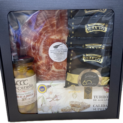 Gurmaniškas rinkinys dovanai 5 dalių Gran Reserva, de Cebo de Campo 50% Iberico