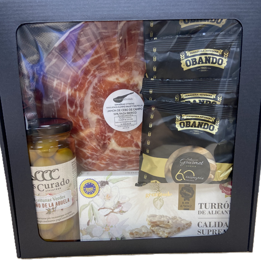 Gurmaniškas rinkinys dovanai 5 dalių Gran Reserva, de Cebo de Campo 50% Iberico