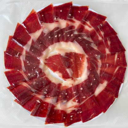 Pjaustytas peiliu Jamón de Bellota 50% Ibérico