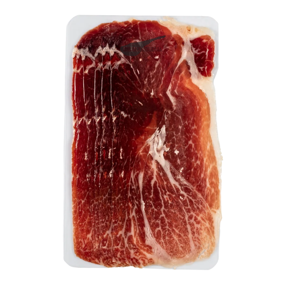 Pjaustytas kumpis Torreón Jamón de Cebo de Campo 50% Ibérico 28 mėn. 80 g. Premium pakelyje
