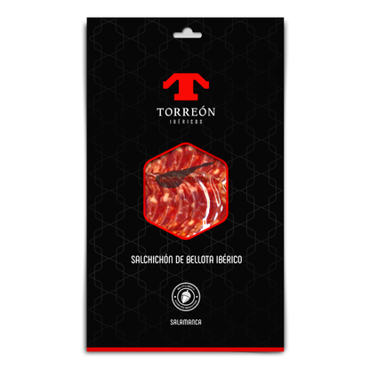 Pjaustyta dešra Torreón Salchichón de Bellota Ibérico 80 g. Premium pakelyje