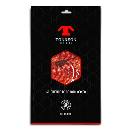 Pjaustyta dešra Torreón Salchichón de Bellota Ibérico 80 g. Premium pakelyje